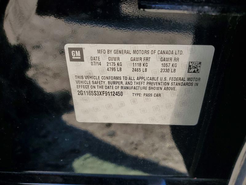 Продажа на аукционе авто 2015 Chevrolet Impala, vin: 2G1165S3XF9112450, номер лота: 67494806