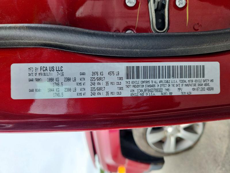 67131136 :رقم المزاد ، 1C4NJRFBXGD799322 vin ، 2016 Jeep Patriot مزاد بيع
