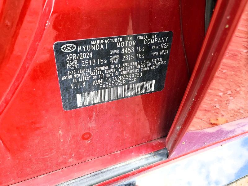 Aukcja sprzedaży 2024 Hyundai Sonata, vin: KMHL14JA2RA399733, numer aukcji: 68642476