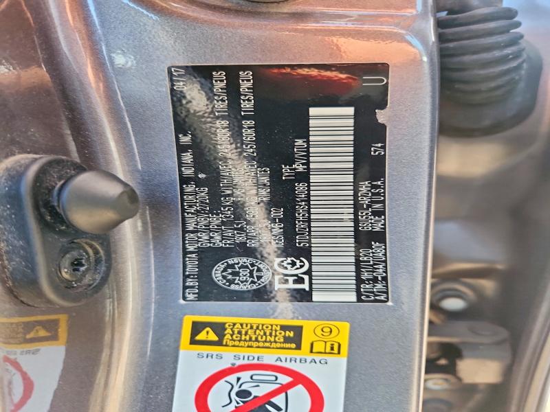 67292876 :رقم المزاد ، 5TDJZRFH5HS414086 vin ، 2017 Toyota Highlander مزاد بيع