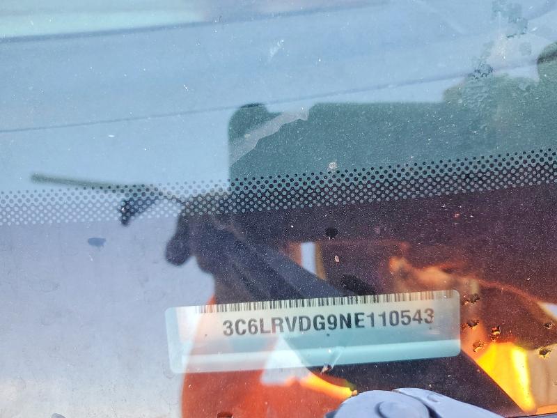 67780566 :رقم المزاد ، 3C6LRVDG9NE110543 vin ، 2022 Ram Promaster 2500 مزاد بيع
