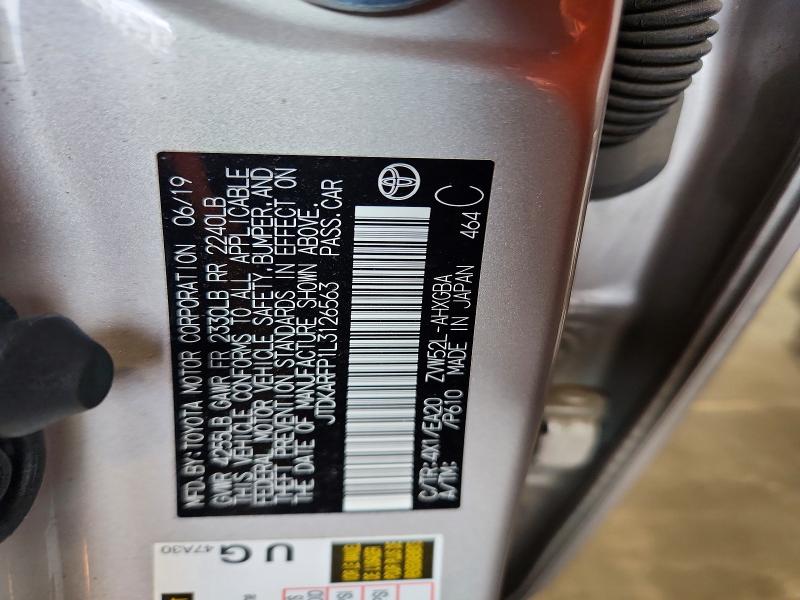 2020 Toyota Prius Prime მანქანა იყიდება აუქციონზე, vin: JTDKARFP1L3126563, აუქციონის ნომერი: 70105966
