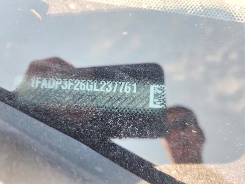 67652066 :رقم المزاد ، 1FADP3F26GL237761 vin ، 2016 Ford Focus مزاد بيع