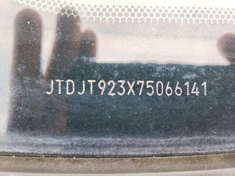 70086366 :رقم المزاد ، JTDJT923X75066141 vin ، 2007 Toyota Yaris مزاد بيع