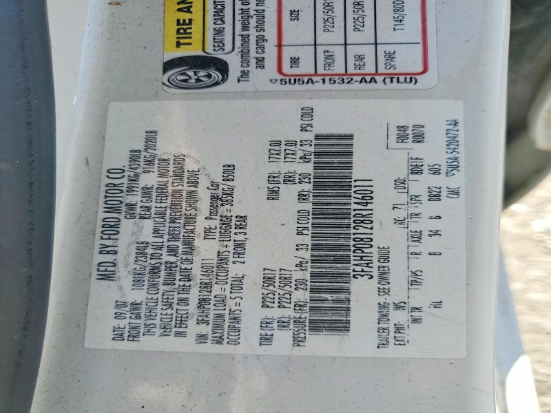 Aukcja sprzedaży 2008 Ford Fusion, vin: 3FAHP08128R146011, numer aukcji: 69589096