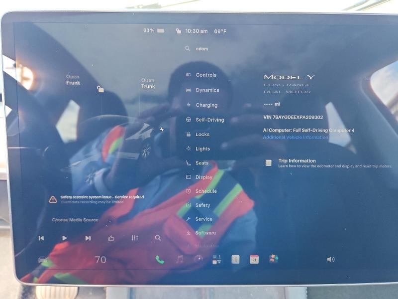 2023 Tesla Model Y მანქანა იყიდება აუქციონზე, vin: 7SAYGDEEXPA209302, აუქციონის ნომერი: 69898596