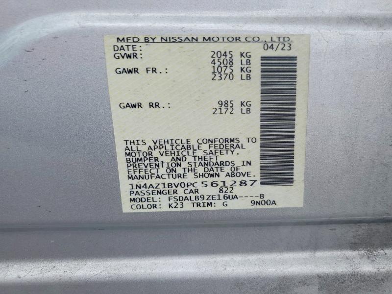 Продаж на аукціоні авто 2023 Nissan Leaf, vin: 1N4AZ1BV0PC561287, номер лоту: 67875816