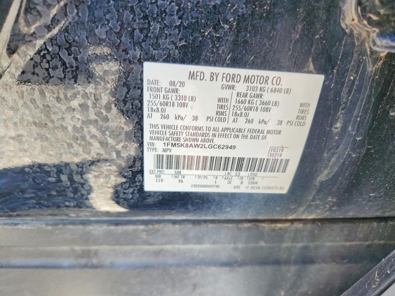 Продажа на аукционе авто 2020 Ford Explorer, vin: 1FM5K8AW2LGC62949, номер лота: 67668476