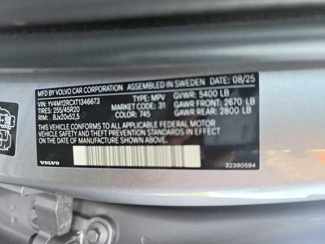 Продаж на аукціоні авто 2026 Volvo Xc60, vin: YV4M12RCXT1346673, номер лоту: 67754436