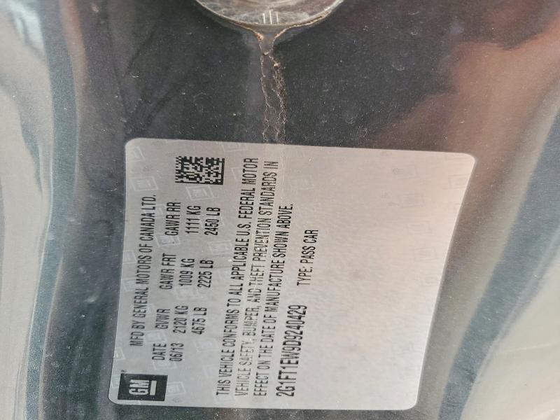 2013 Chevrolet Camaro მანქანა იყიდება აუქციონზე, vin: 2G1FT1EW9D9240429, აუქციონის ნომერი: 68104736