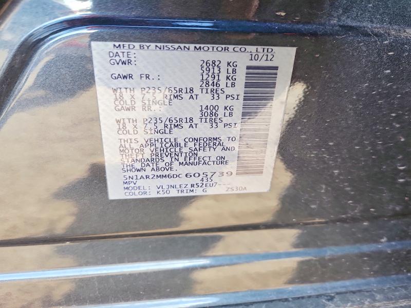 Aukcja sprzedaży 2013 Nissan Pathfinder, vin: 5N1AR2MM6DC605739, numer aukcji: 70240416