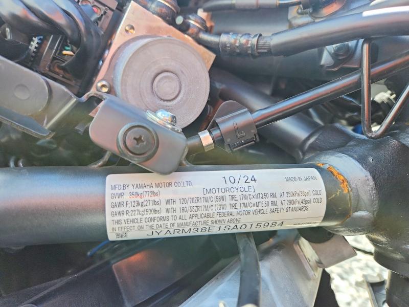 2025 Yamaha Yzfr7 მანქანა იყიდება აუქციონზე, vin: JYARM38E1SA015984, აუქციონის ნომერი: 65481696