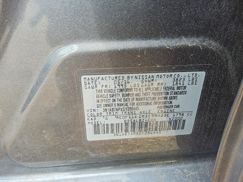 Aukcja sprzedaży 2016 Nissan Sentra, vin: 3N1AB7APXGY286445, numer aukcji: 67664366