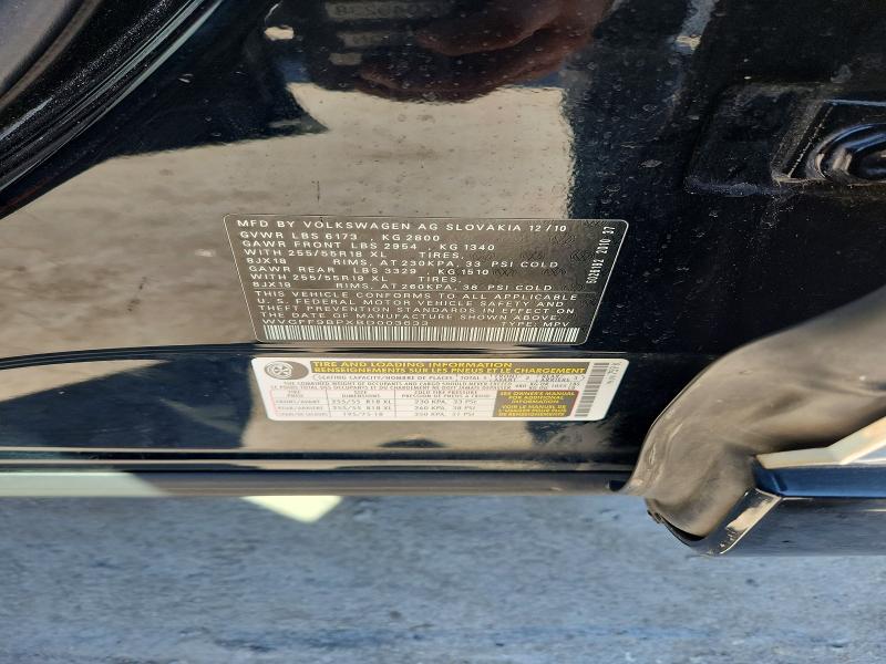 2011 Volkswagen Touareg მანქანა იყიდება აუქციონზე, vin: WVGFF9BPXBD003633, აუქციონის ნომერი: 68553956