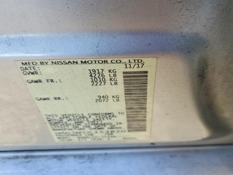 Aukcja sprzedaży 2018 Nissan Altima, vin: 1N4AL3AP2JC153820, numer aukcji: 67853206