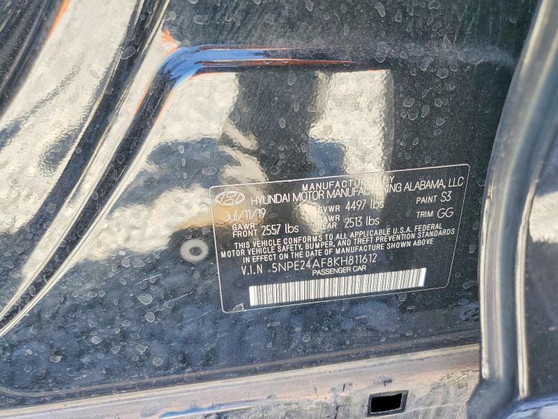 Продажа на аукционе авто 2019 Hyundai Sonata, vin: 5NPE24AF8KH811612, номер лота: 66858946