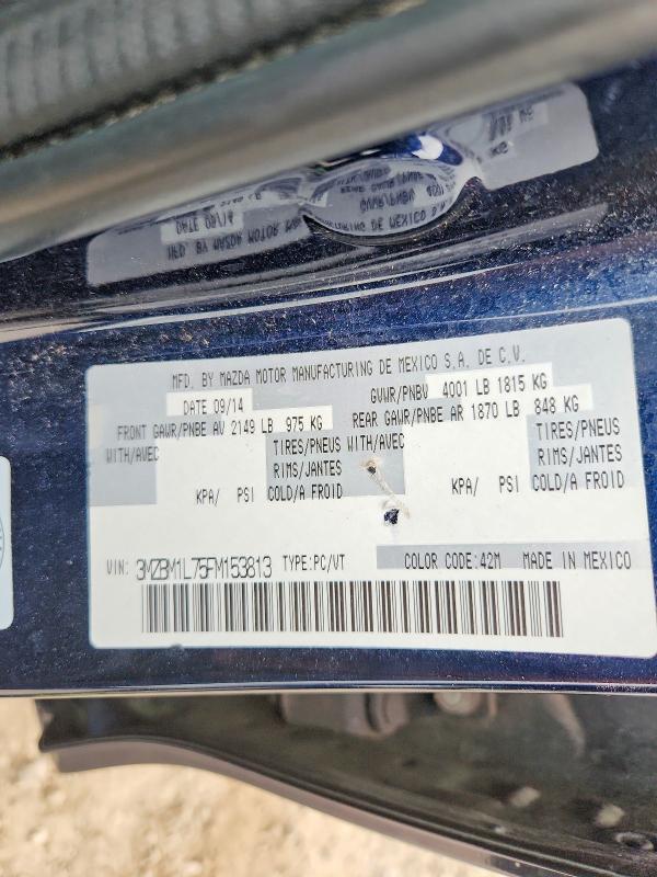 Aukcja sprzedaży 2015 Mazda 3, vin: 3MZBM1L75FM153813, numer aukcji: 69002186