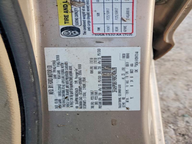 Продажа на аукционе авто 2008 Ford Fusion, vin: 3FAHP08198R240628, номер лота: 67881136