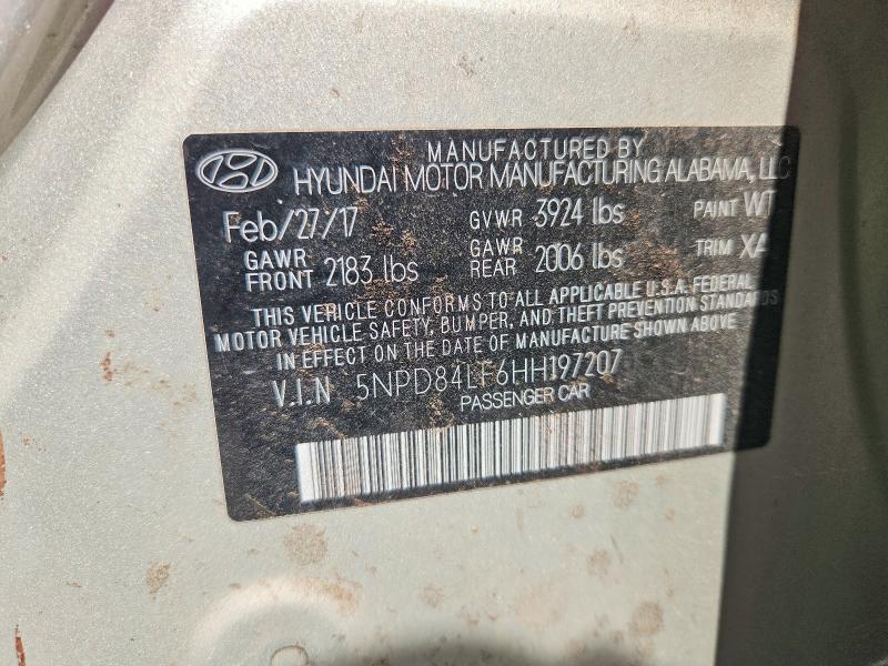 Продажа на аукционе авто 2017 Hyundai Elantra, vin: 5NPD84LF6HH197207, номер лота: 68600736