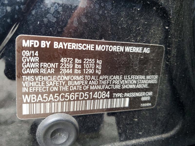 67505616 :رقم المزاد ، WBA5A5C56FD514084 vin ، 2015 Bmw 528 مزاد بيع