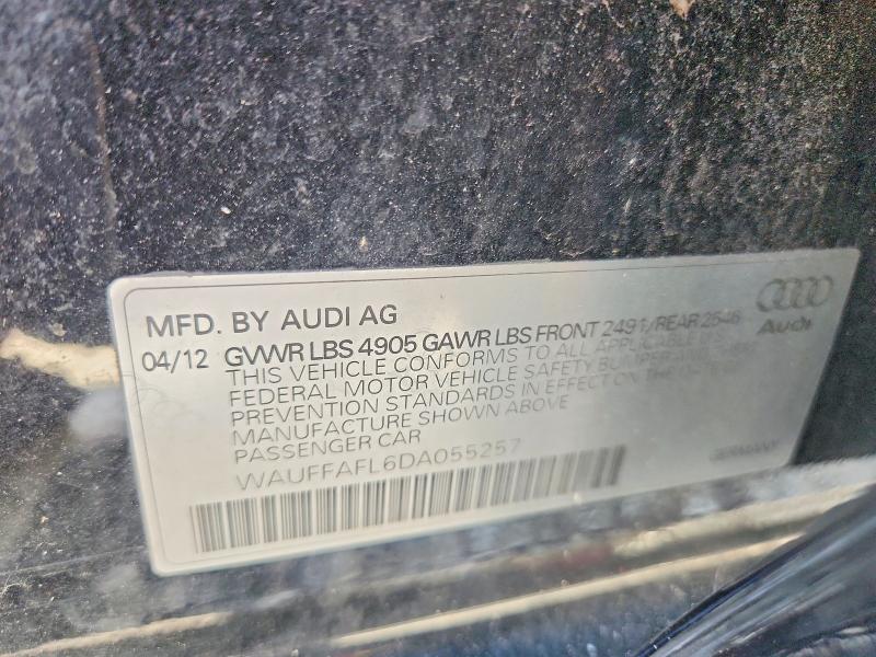 Продаж на аукціоні авто 2013 Audi A4, vin: WAUFFAFL6DA055257, номер лоту: 70676816