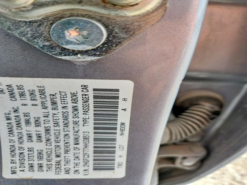 Aukcja sprzedaży 2017 Honda Civic, vin: 2HGFC2F77HH538513, numer aukcji: 67416266