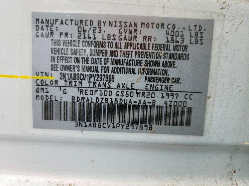 Aukcja sprzedaży 2023 Nissan Sentra, vin: 3N1AB8CV1PY297898, numer aukcji: 70866166