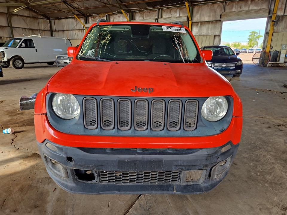 Продаж на аукціоні авто 2016 Jeep Renegade, vin: ZACCJABT4GPC96135, номер лоту: 70800906