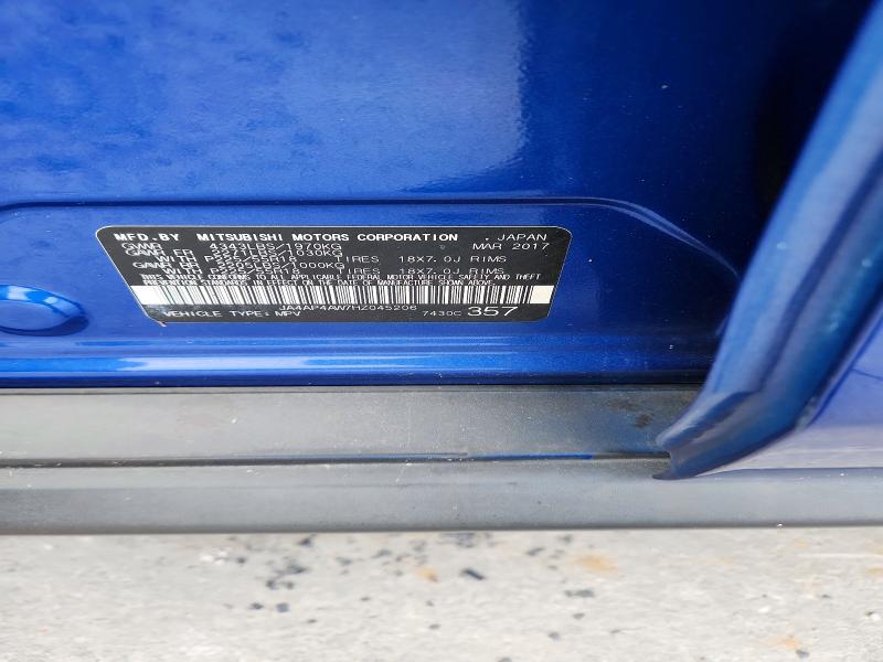 2017 Mitsubishi Outlander Sport მანქანა იყიდება აუქციონზე, vin: JA4AP4AW7HZ045206, აუქციონის ნომერი: 66733206