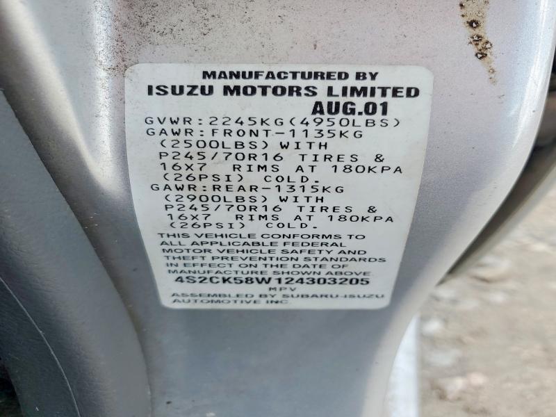 Продаж на аукціоні авто 2002 Isuzu Rodeo, vin: 4S2CK58W124303205, номер лоту: 68021606