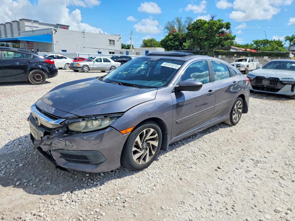69101616 :رقم المزاد ، 2HGFC2F71GH506137 vin ، 2016 Honda Civic مزاد بيع