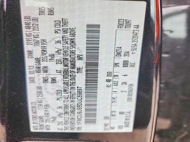 Aukcja sprzedaży 2013 Ford Escape, vin: 1FMCU9J95DUC69897, numer aukcji: 69805266