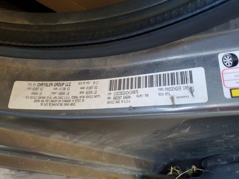 Продажа на аукционе авто 2012 Chrysler 200, vin: 1C3CCBCGXCN120876, номер лота: 67738816