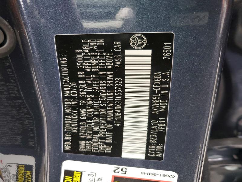 Продаж на аукціоні авто 2026 Toyota Camry, vin: 4T1DBADK3TU557328, номер лоту: 69525006