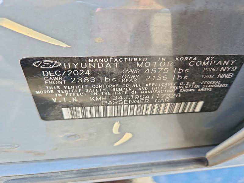 Aukcja sprzedaży 2025 Hyundai Sonata Hybrid, vin: KMHL34JJ9SA117328, numer aukcji: 67386966