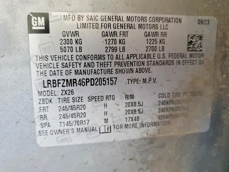 Auction sale of the 2023 Buick Envision, vin: LRBFZMR46PD205157, lot number: 68594816