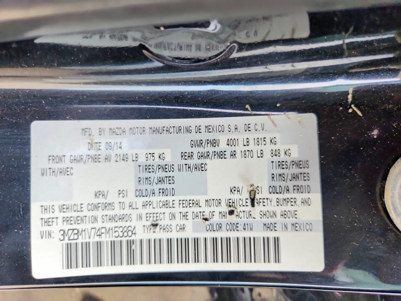 Aukcja sprzedaży 2015 Mazda 3, vin: 3MZBM1V74FM153864, numer aukcji: 68186826