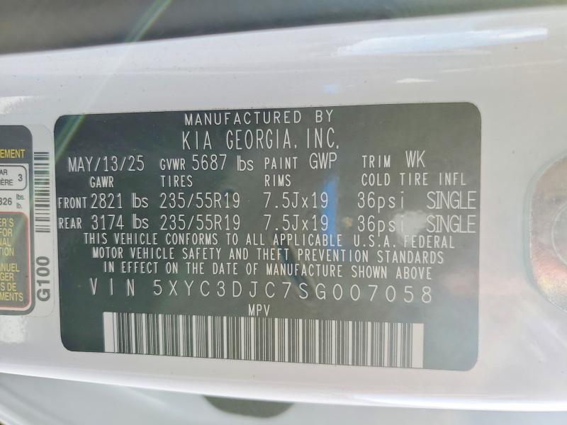 2025 Kia Ev6 მანქანა იყიდება აუქციონზე, vin: 5XYC3DJC7SG007058, აუქციონის ნომერი: 70437836