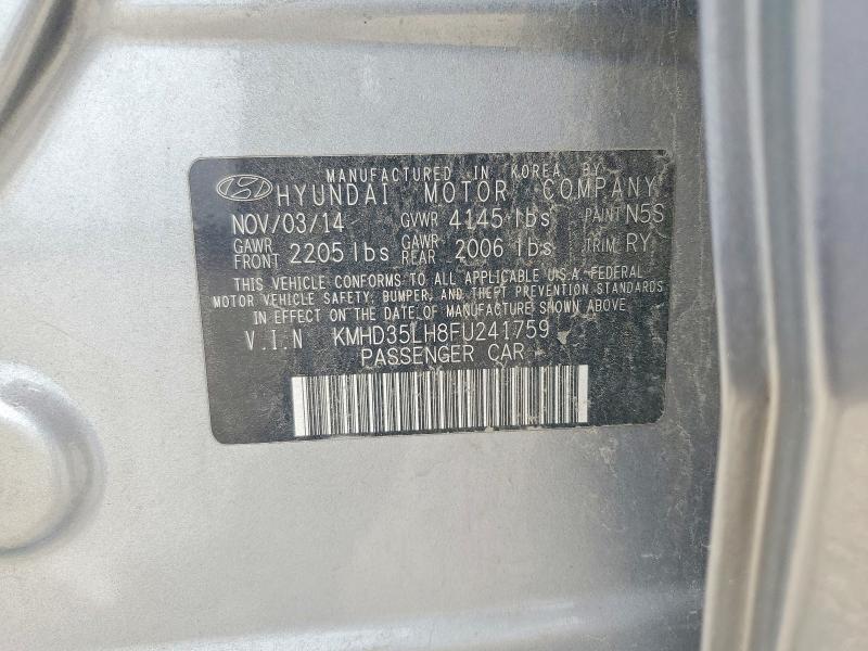 Aukcja sprzedaży 2015 Hyundai Elantra Gt, vin: KMHD35LH8FU241759, numer aukcji: 70146006