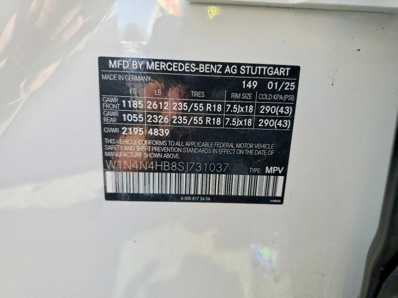 Продажа на аукционе авто 2025 Mercedes-benz Gla, vin: W1N4N4HB8SJ731037, номер лота: 69643776
