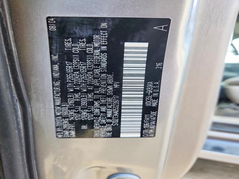 2005 Toyota Sequoia მანქანა იყიდება აუქციონზე, vin: 5TDZT34A05S239717, აუქციონის ნომერი: 69752966