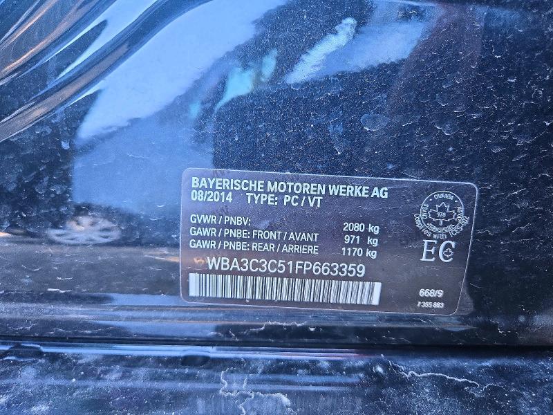 Aukcja sprzedaży 2015 Bmw 320, vin: WBA3C3C51FP663359, numer aukcji: 66184876