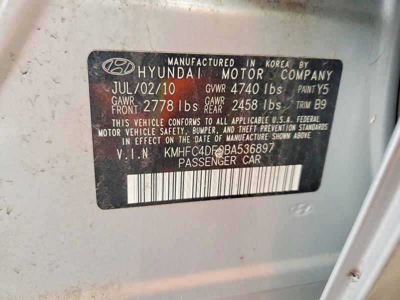 Продаж на аукціоні авто 2011 Hyundai Azera, vin: KMHFC4DF0BA536897, номер лоту: 70471306