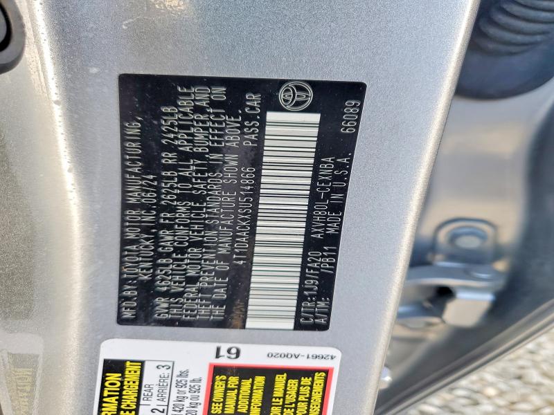 Продаж на аукціоні авто 2025 Toyota Camry, vin: 4T1DAACKXSU514866, номер лоту: 68662976
