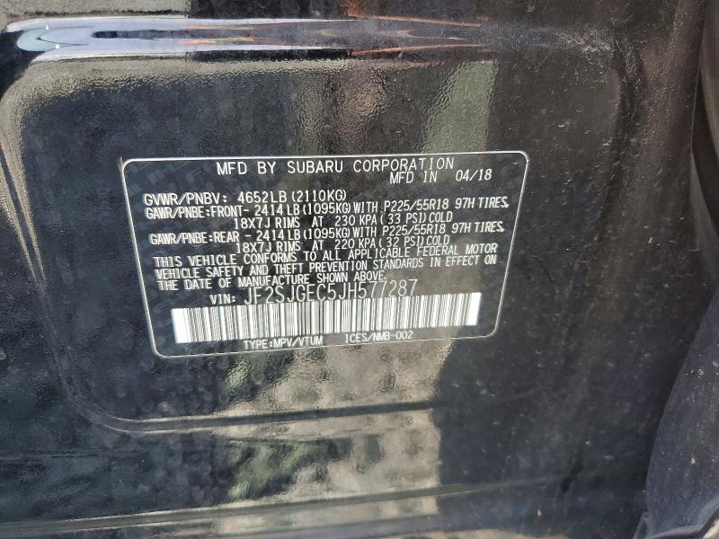 Aukcja sprzedaży 2018 Subaru Forester, vin: JF2SJGEC5JH577287, numer aukcji: 67960176