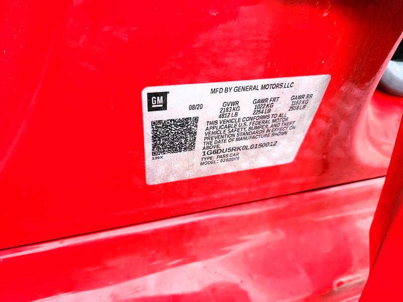 2020 Cadillac Ct5 მანქანა იყიდება აუქციონზე, vin: 1G6DU5RK0L0150012, აუქციონის ნომერი: 65742196
