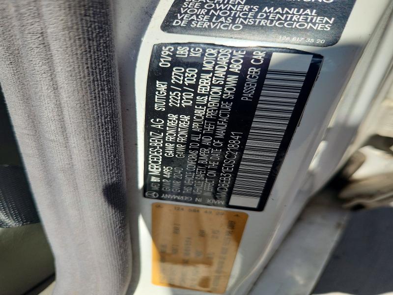 Aukcja sprzedaży 1995 Mercedes-benz E, vin: WDBEB31E0SC218841, numer aukcji: 68780866