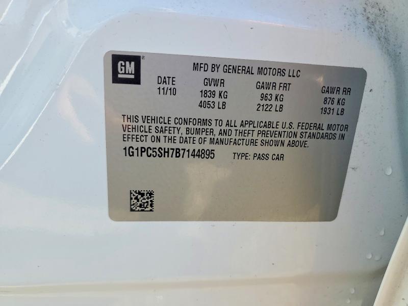 Aukcja sprzedaży 2011 Chevrolet Cruze, vin: 1G1PC5SH7B7144895, numer aukcji: 67540876