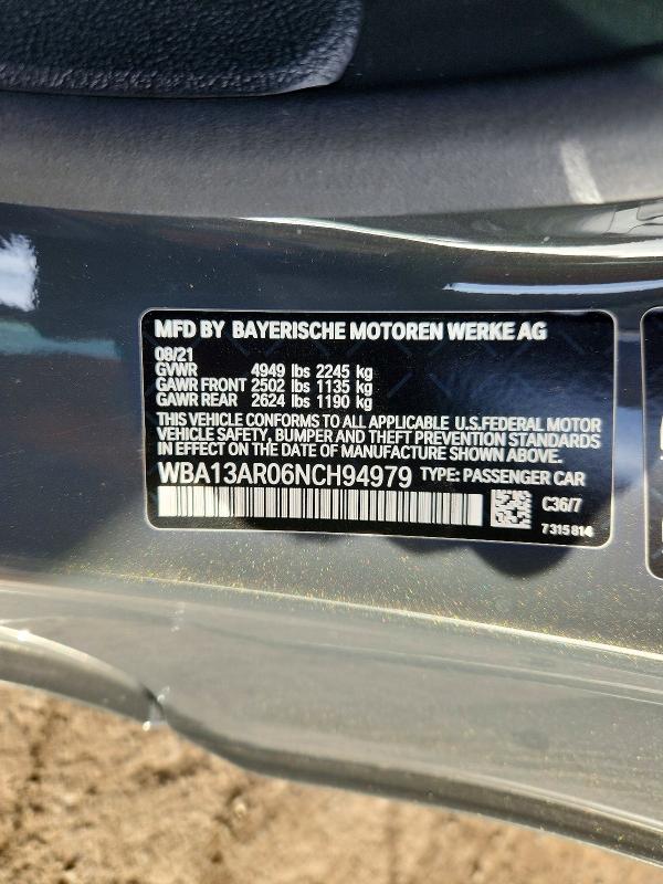 Продаж на аукціоні авто 2022 Bmw M440xi, vin: WBA13AR06NCH94979, номер лоту: 66343326