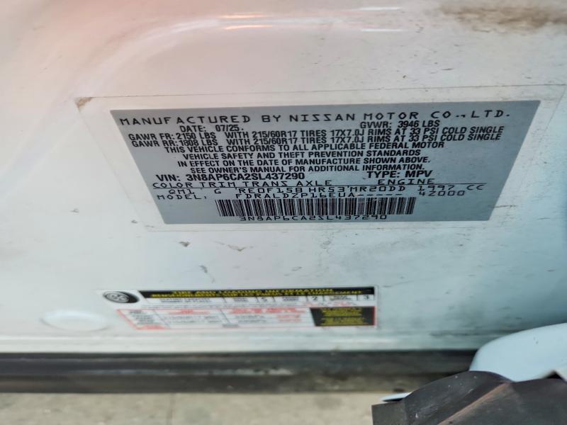 Aukcja sprzedaży 2025 Nissan Kicks, vin: 3N8AP6CA2SL437290, numer aukcji: 67409926